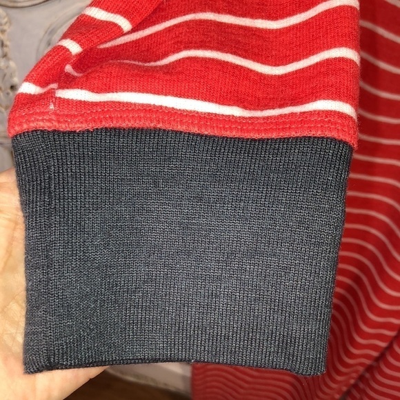 Jenni by Jennifer Moore Intimates Red and White Stripes Long Sleeve Long Johns - Picture 5 of 9